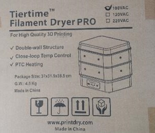 Tiertime FilaTiertime Filament Dry外箱er PROment Dryer PRO