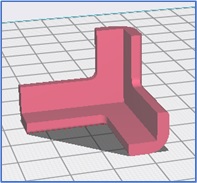 Creality_Ender-3_TPUで机の角カバーのモデル