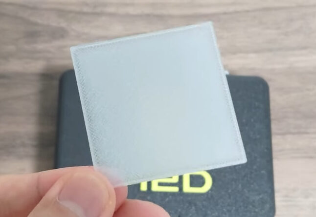 PLA Translucent1mm厚み、初期パラメーター